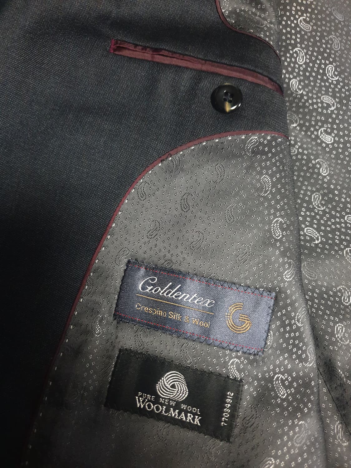 (인디안) 브루노바피 골든텍스 실크 블렌드 클래식 블레이저 (105) 상품이미지5