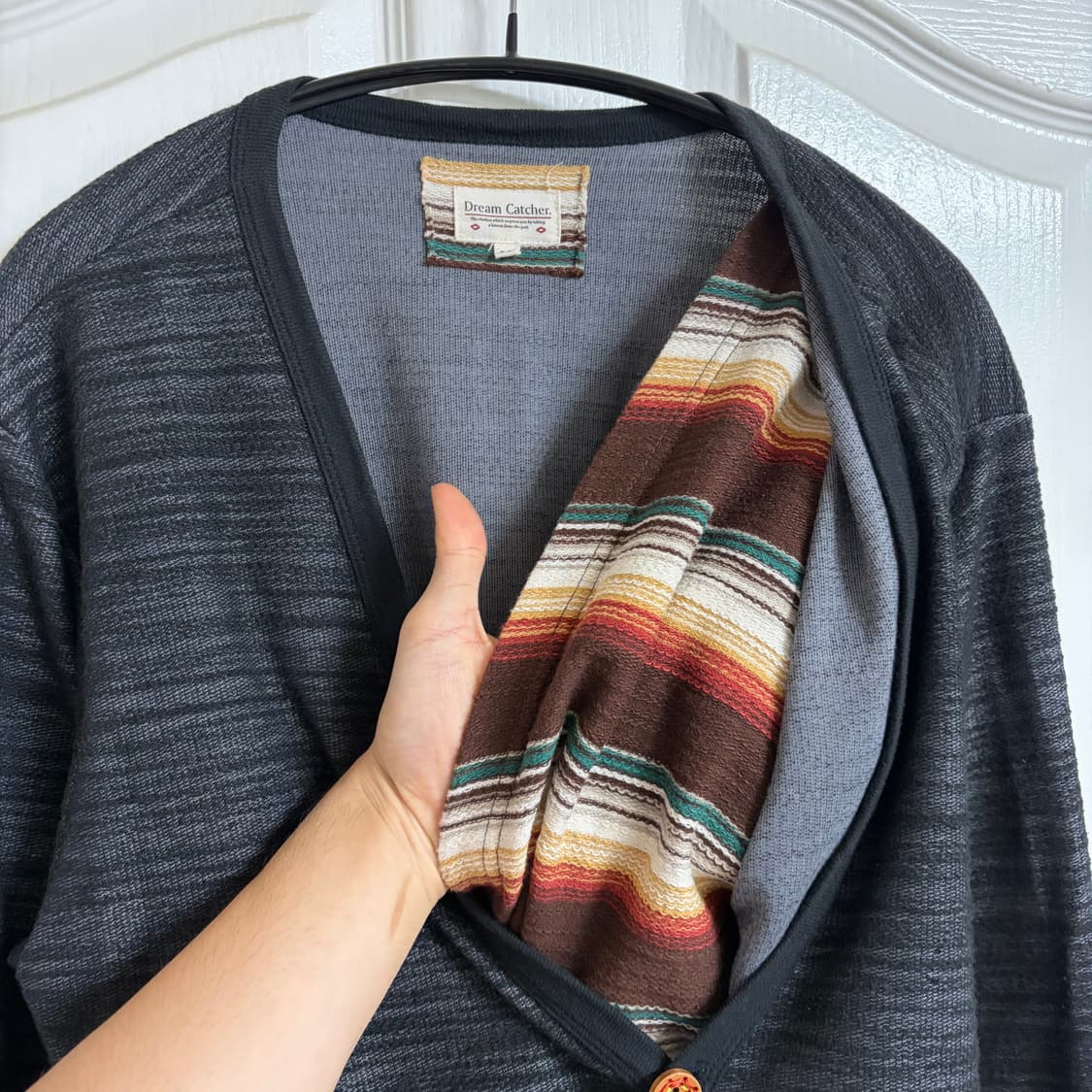 스트라이프 패턴 에스닉 가디건 상품이미지7