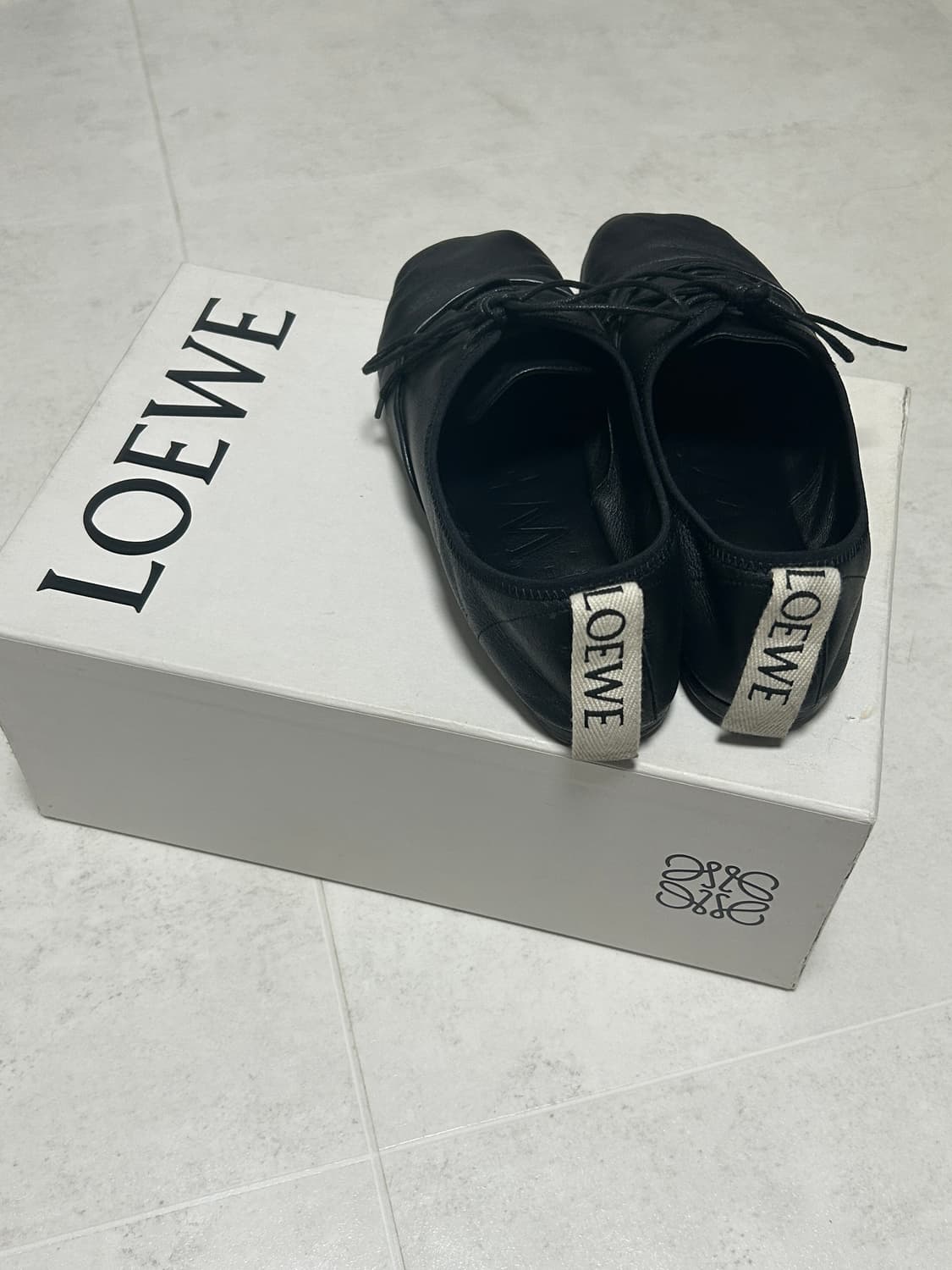 로에베 블랙 레더 더비슈즈 37(240) 상품이미지3