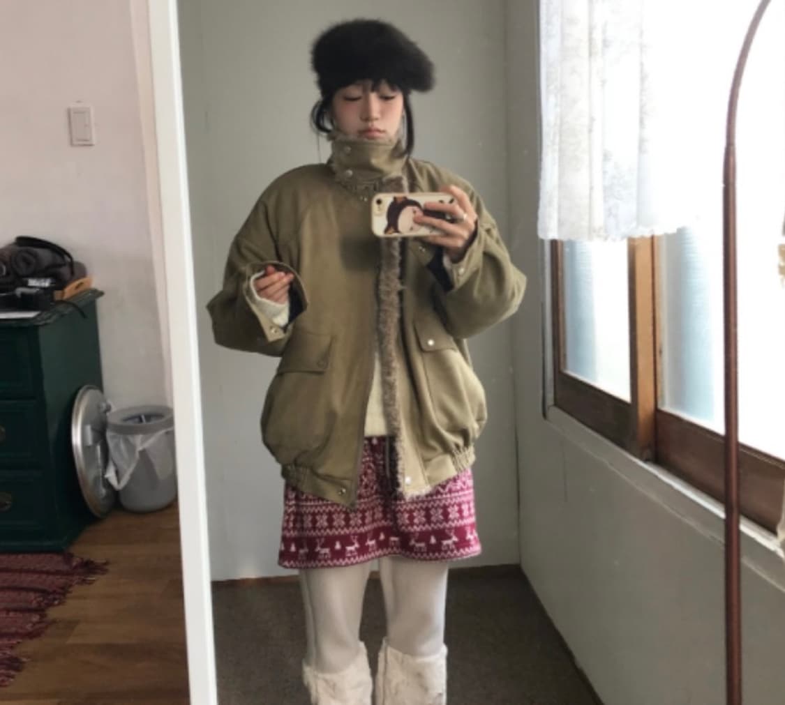 김아홉 matt 퍼 트리밍 블루종 (6온스) 상품이미지1