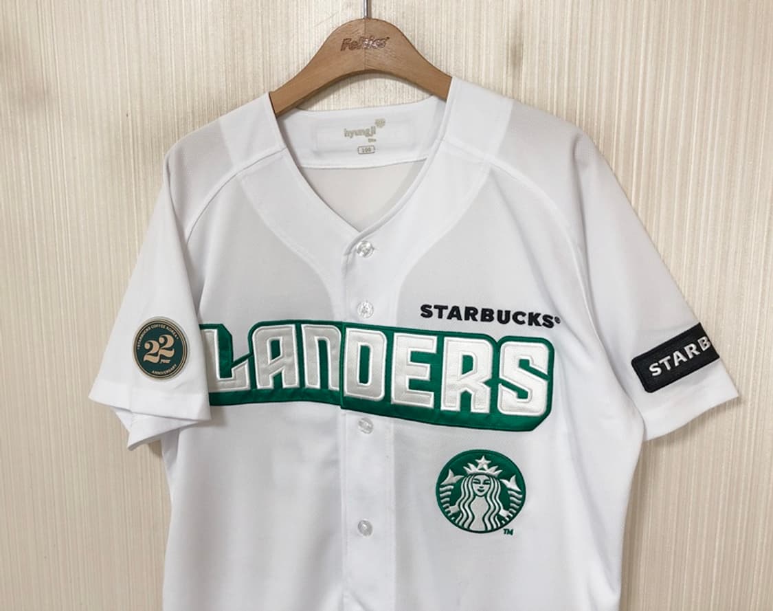 KBO SSG랜더스X스타벅스22주년 한정유니폼/져지 100 상품이미지6