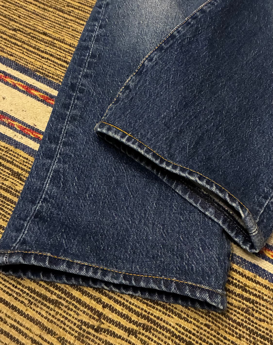 (32)Levis 리바이스 501 프리미엄 빅E 워싱 중청 데님 상품이미지4