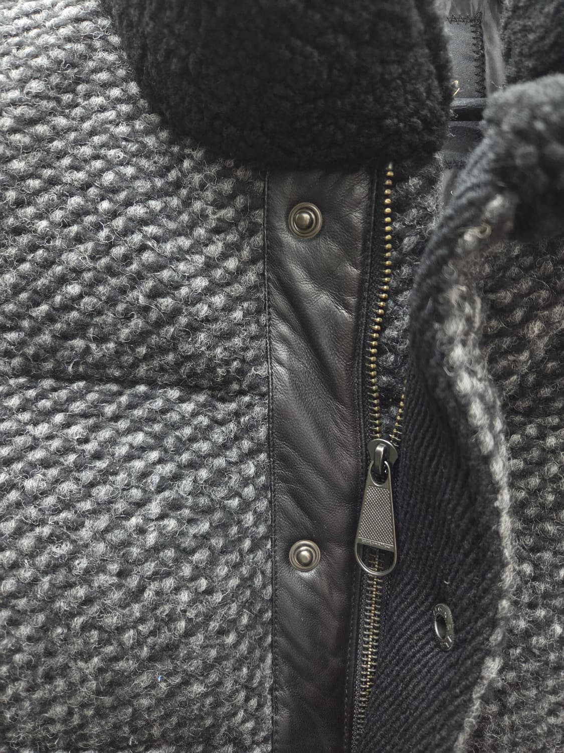 커스텀멜로우 양가죽 패치 덕다운 패딩 베스트 상품이미지4