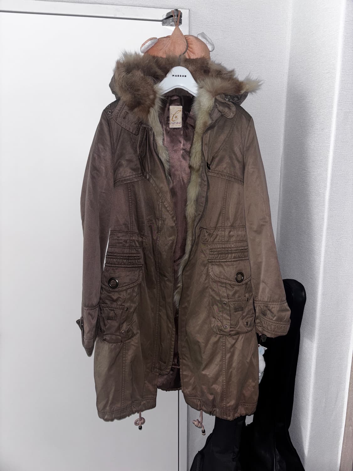 CorCaRoli 애쉬브라운 퍼 야상자켓 상품이미지2