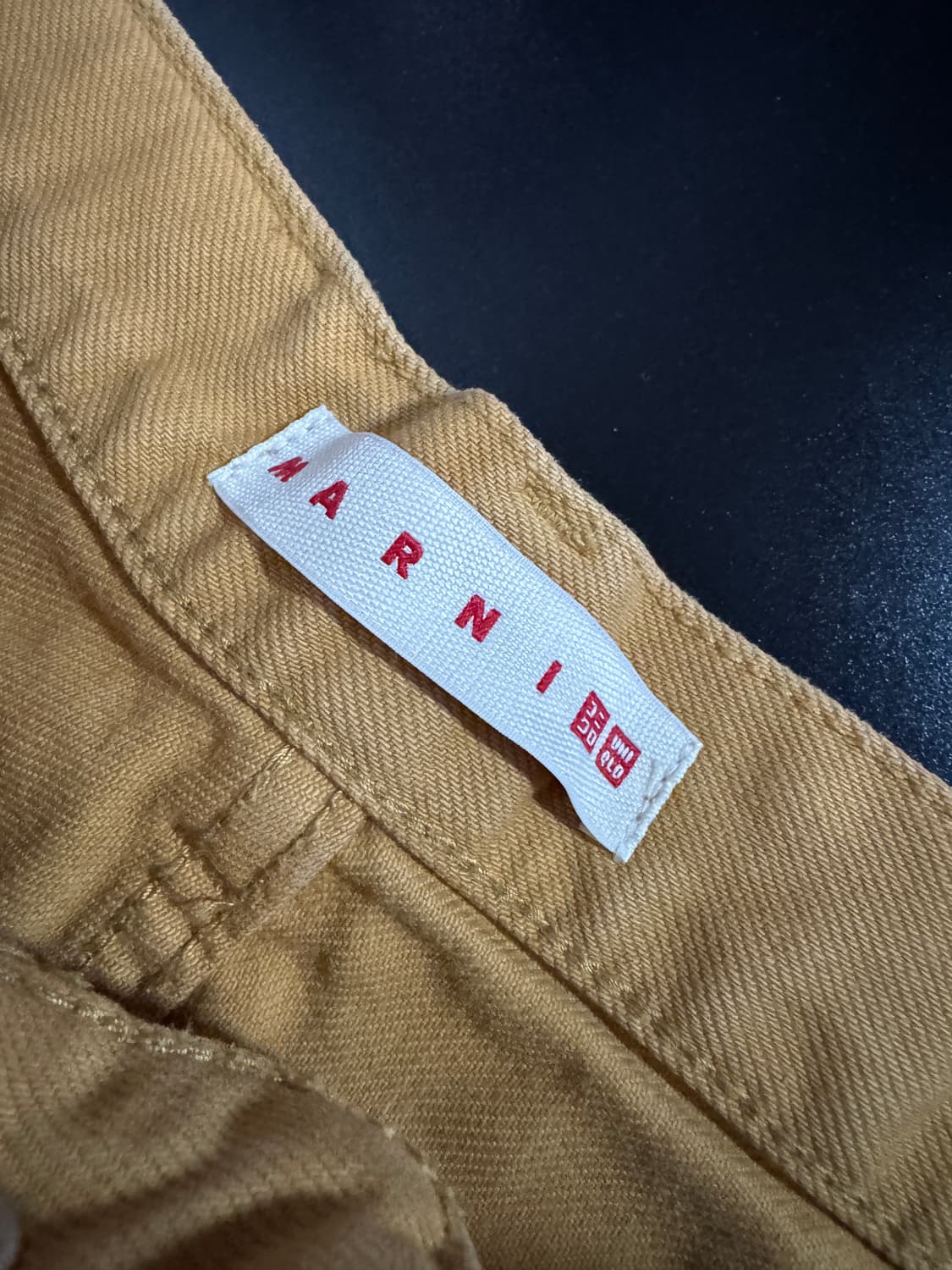 여성 유니클로 X 마르니 와이드 코튼 팬츠 28.3인치 상품이미지3