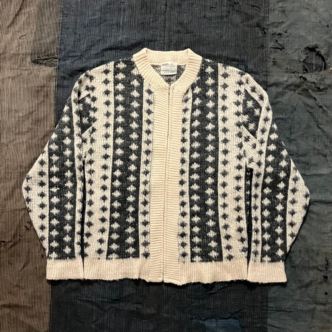 🇺🇸 60s USA 시어스 Sears 모헤어 집업 가디건 상품이미지1