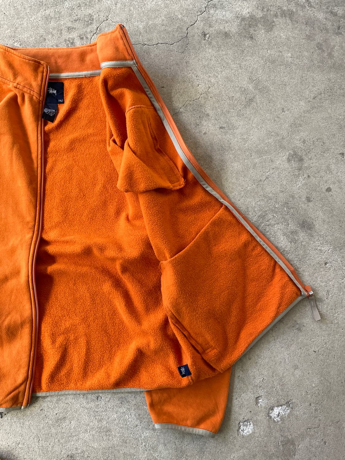 00s Stussy Orange Zip-up 상품이미지3