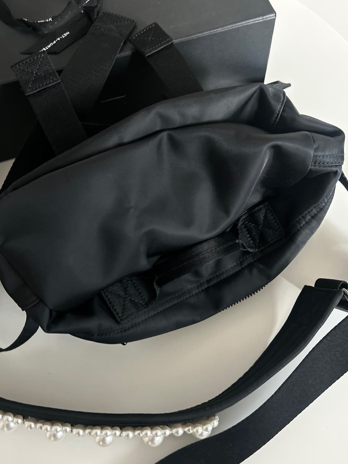 시몬로샤 보우 프론트백 블랙펄 가방 상품이미지6