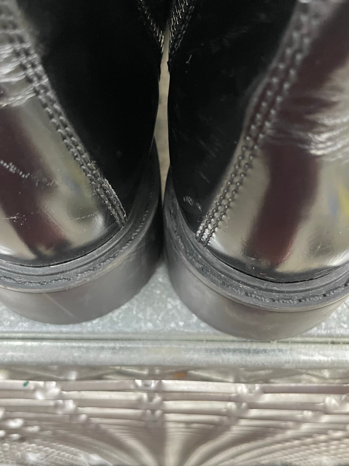 프라다 블랙 레더 컴뱃 부츠 37.5 상품이미지9