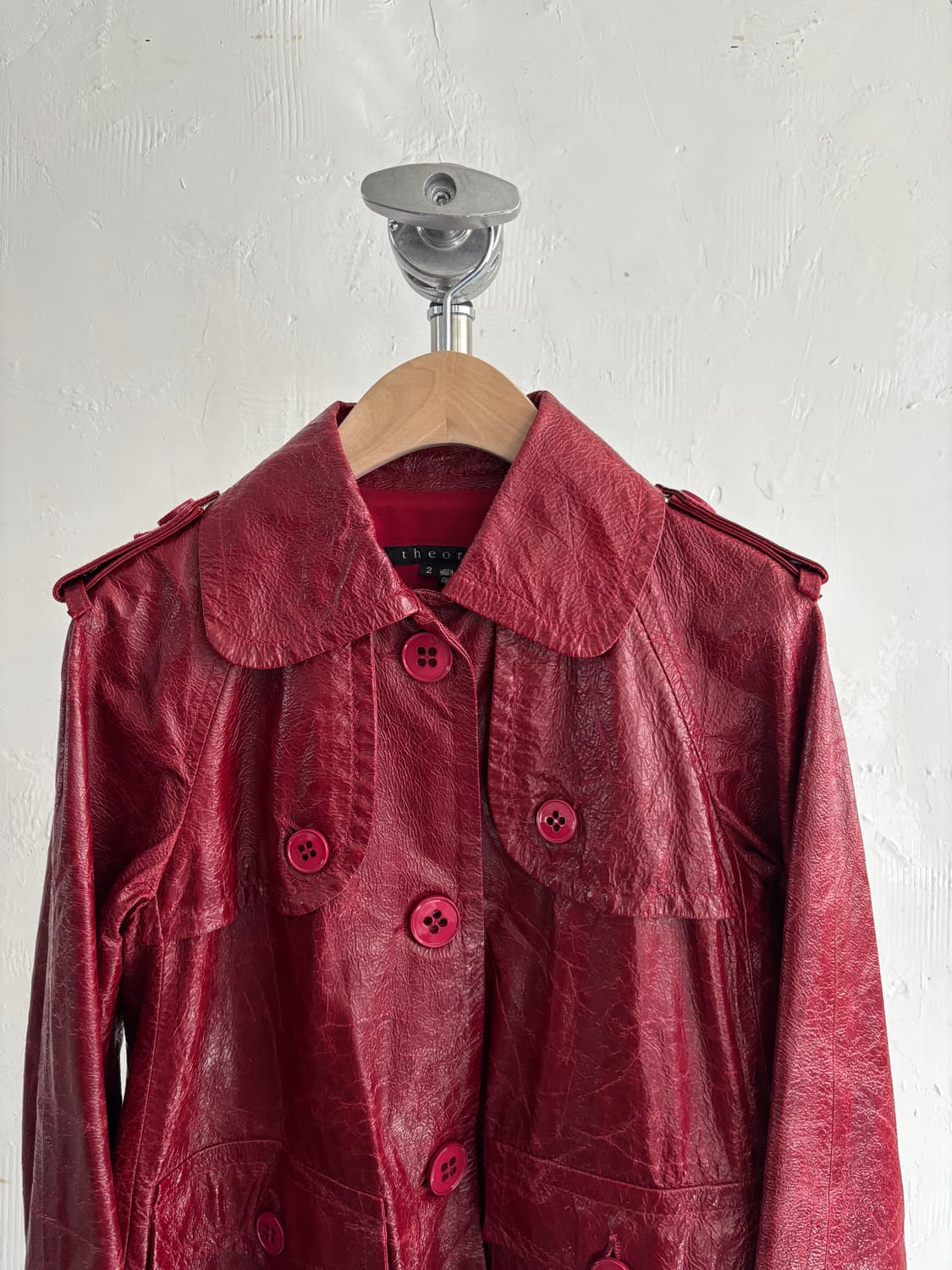 theory 띠어리 레드 양가죽 자켓  상품이미지2