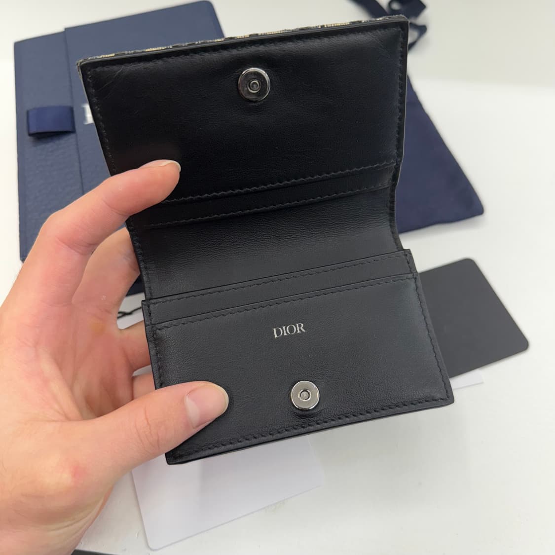 [풀박스] 디올 오블리크 새들 비즈니스 지갑 상품이미지3