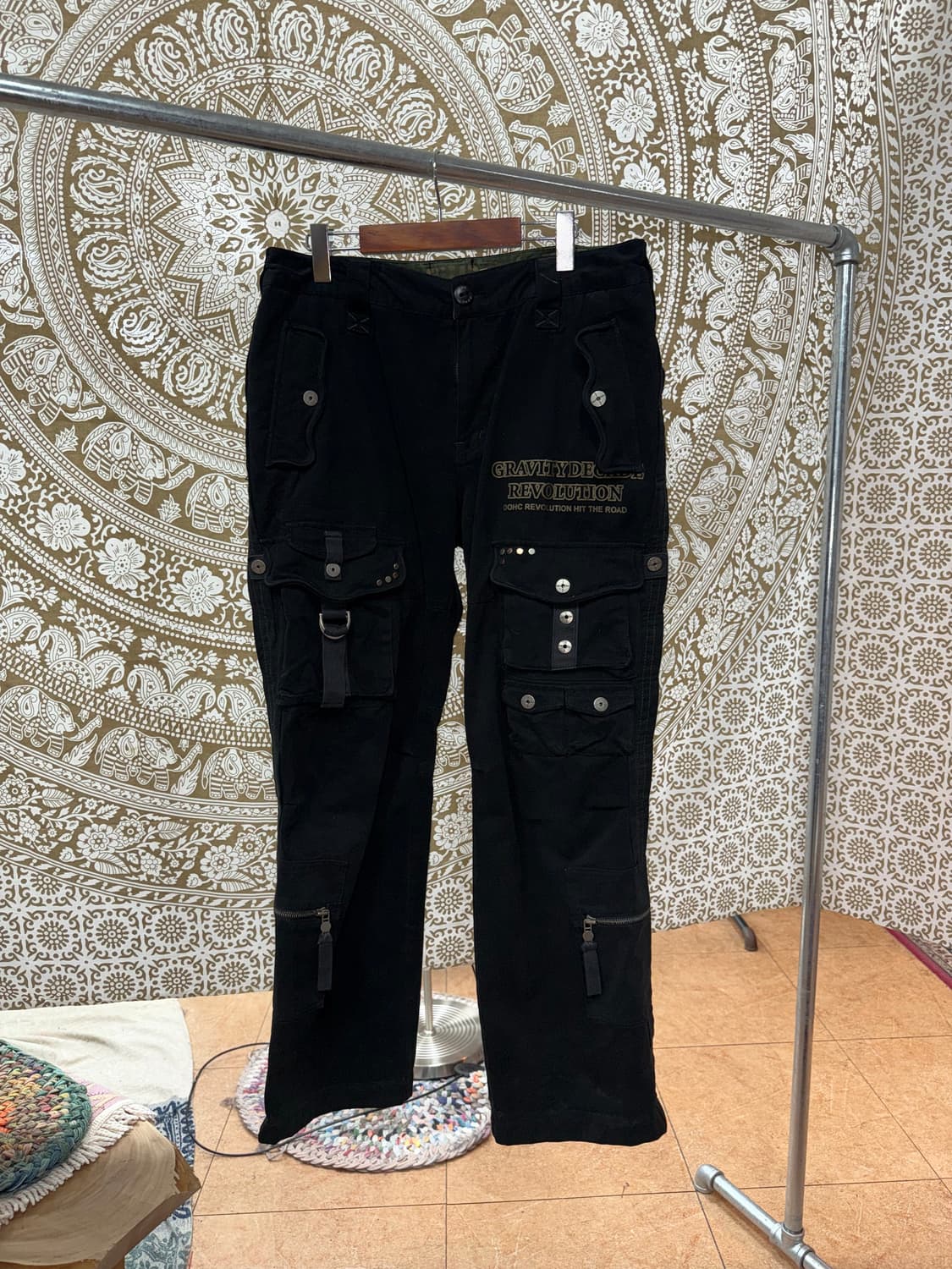 DOHC 빈티지 프린팅 카고팬츠  상품이미지3