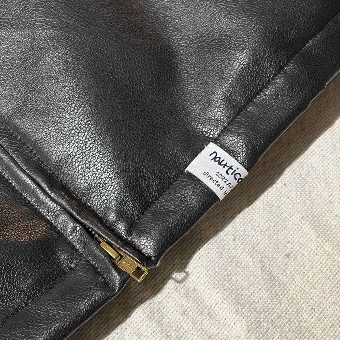 22AW Nautica.jp Vegan leather jacket  상품이미지7