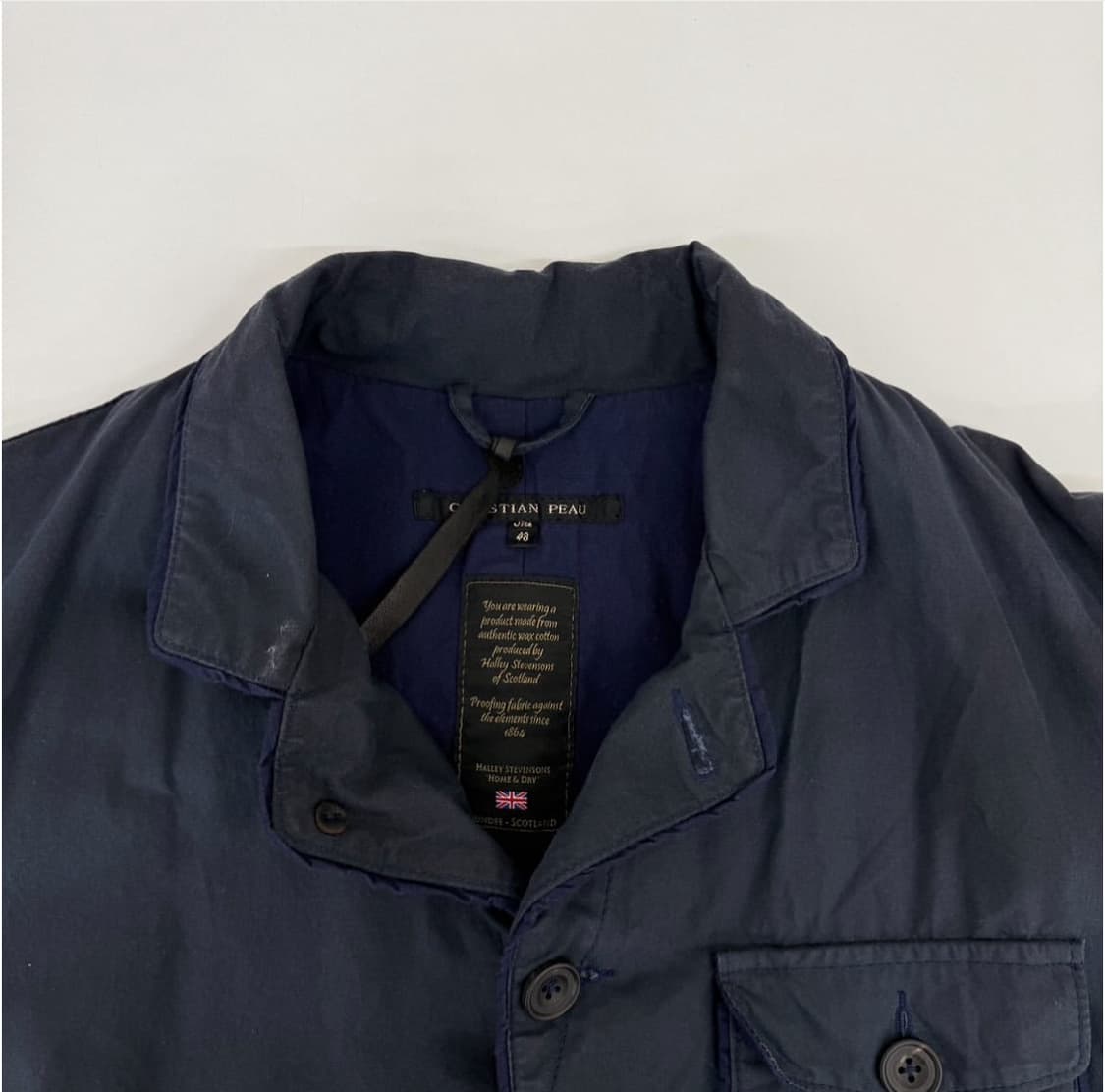 크리스찬 포 (Christian Peau) 왁스 코튼 밀리터리 자켓 상품이미지5