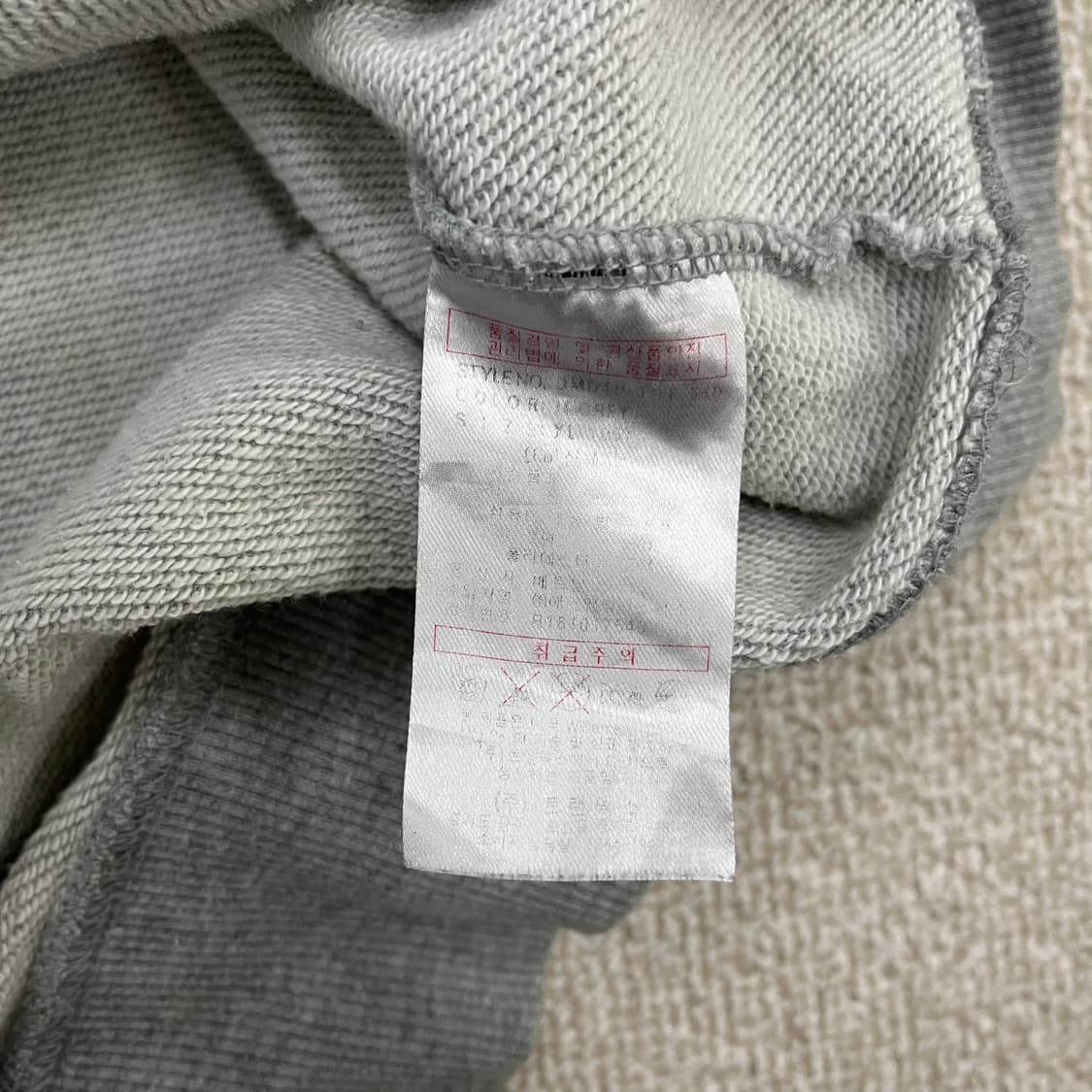 [XL] 디키즈 그레이 긴팔 후드 티셔츠 0105M1 상품이미지3