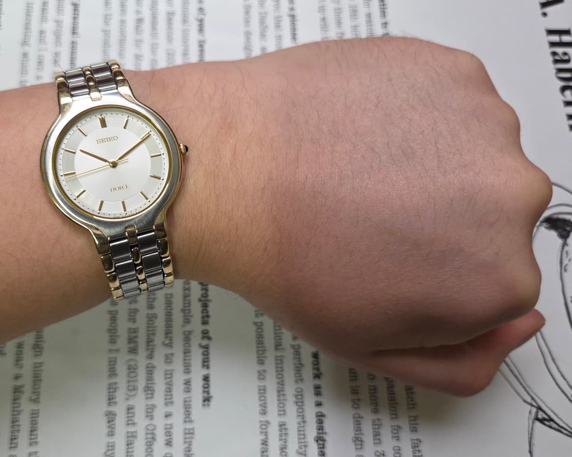 빈티지 세이코 돌체 오리지널 동심원 다이얼 슬림쿼츠 브레이슬릿 ver. 상품이미지7