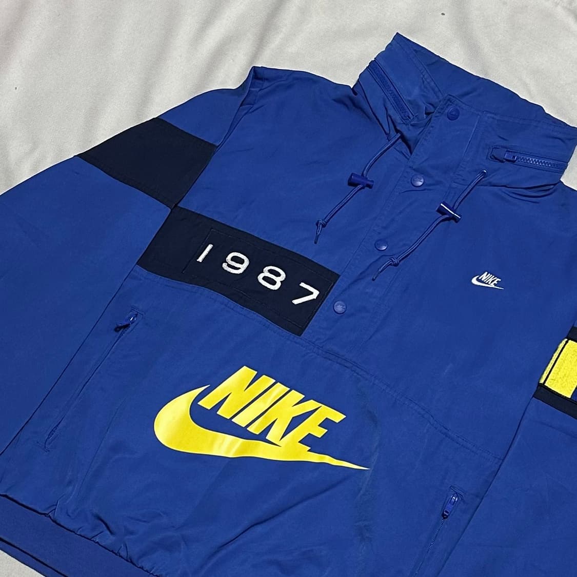 L 나이키 리이슈 월리워 우븐 블루 아노락  상품이미지1