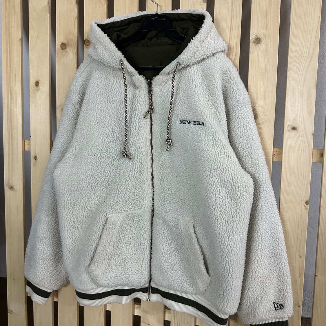 (L) 뉴에라 리버시블 양털 플리스 자켓 후리스 상품이미지3