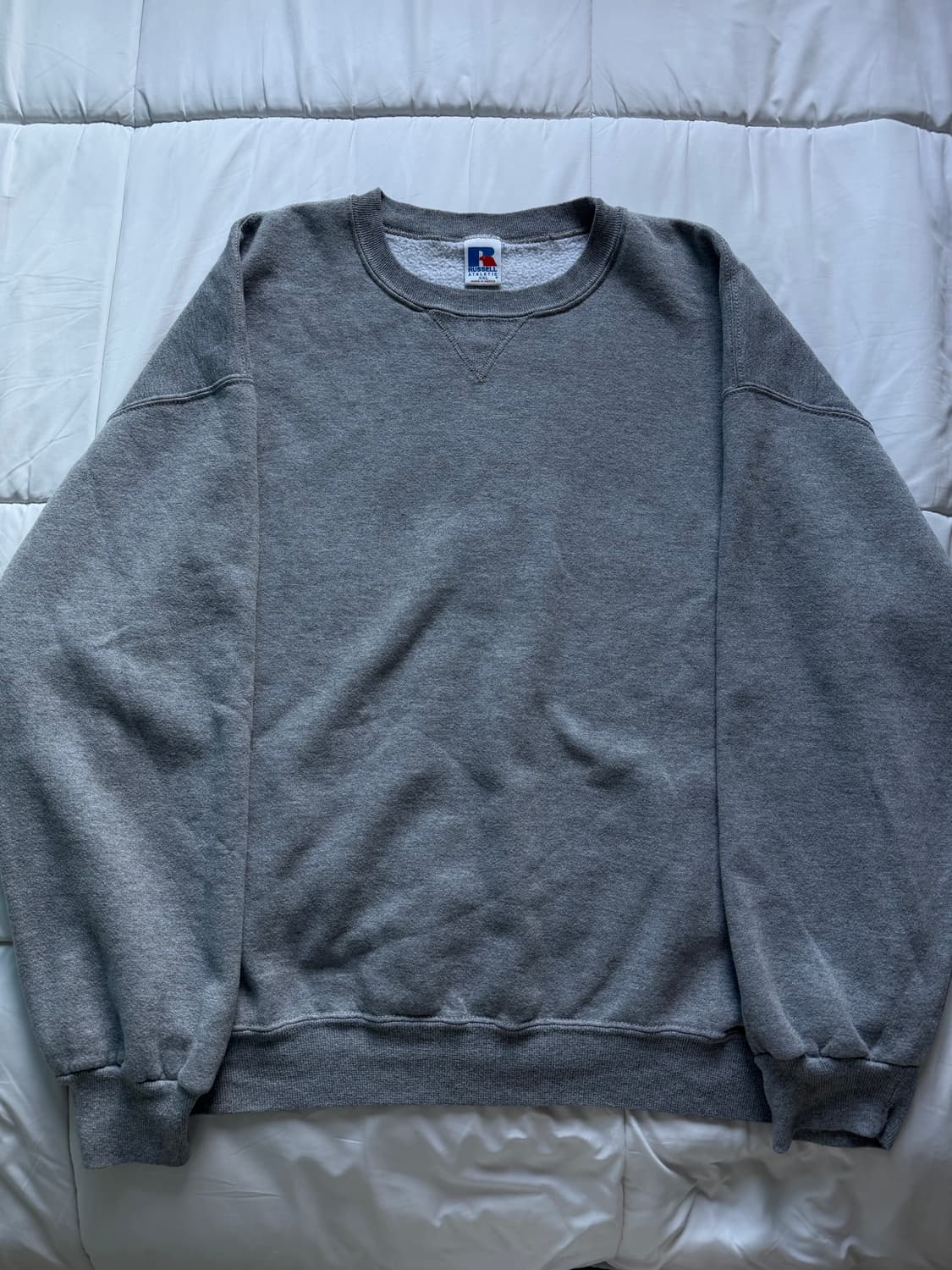 90s 러셀 그레이 스웻 맨투맨 상품이미지1