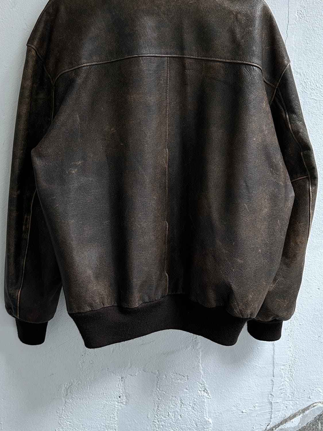 80's USA Made 엘엘빈 고트스킨 A2 봄버 자켓 상품이미지8