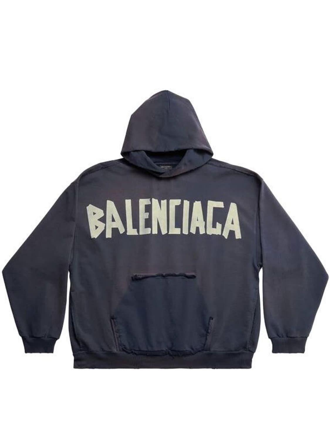 [xs] 발렌시아가 테이프타입 로고 라지핏 후드 상품이미지1