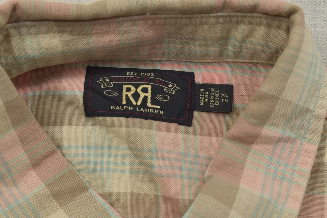 RRL 더블알엘 플래드 체크 워크 셔츠 상품이미지3