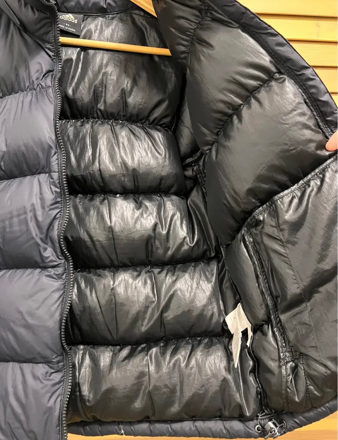 아디다스 여성 블랙 구스다운패딩점퍼 상품이미지5