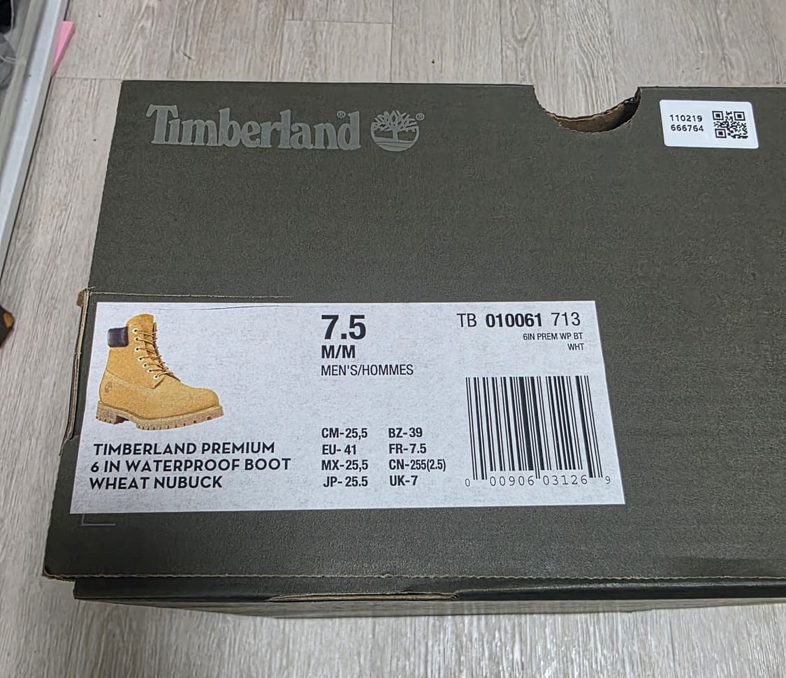 [255~260]팀버랜드 6인치 워터프루프 프리미엄 부츠 상품이미지2