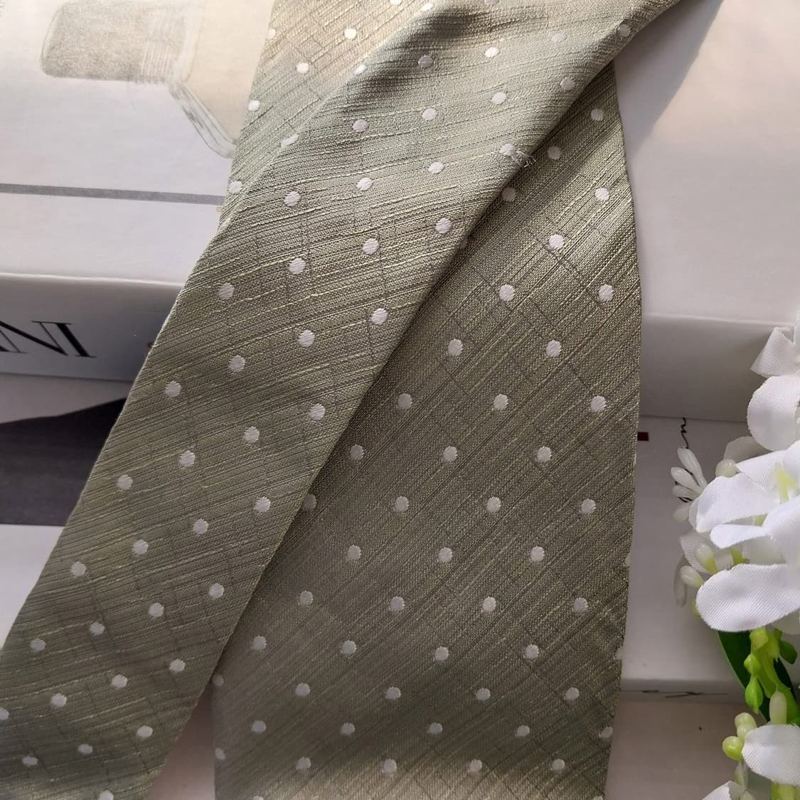아르마니 꼴레지오니 실크 도트 넥타이 8.5cm A+등급 A1587
 상품이미지3