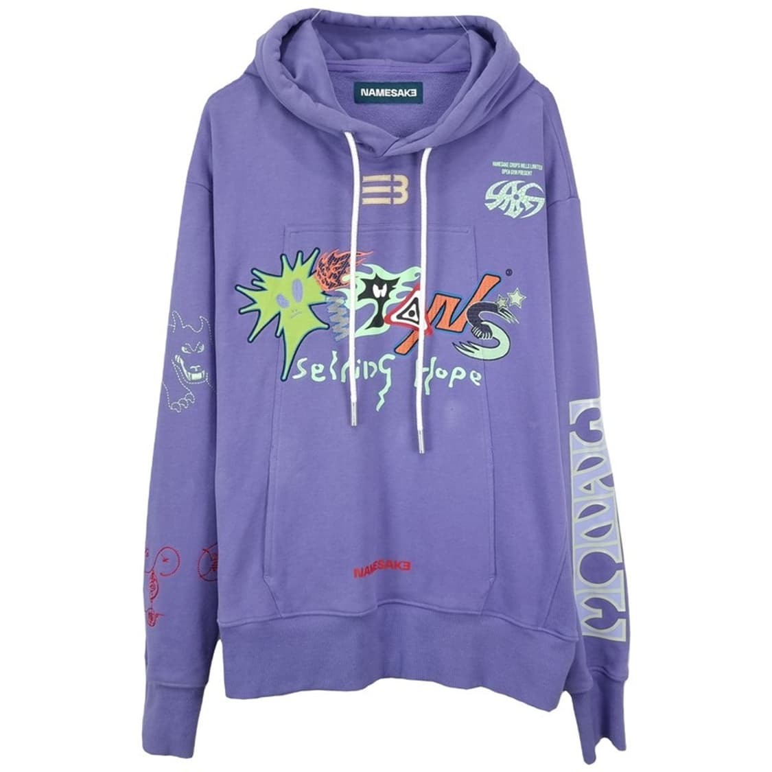 [네임세이크] 22 S/S 오버사이즈 그래픽 후드티 P01193 상품이미지2