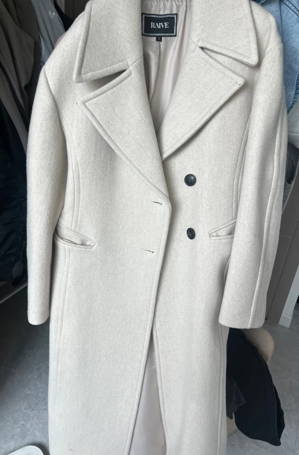 (구매가38만원) 레이브 아월 글레스 울코트 / 레이브 코트 상품이미지9