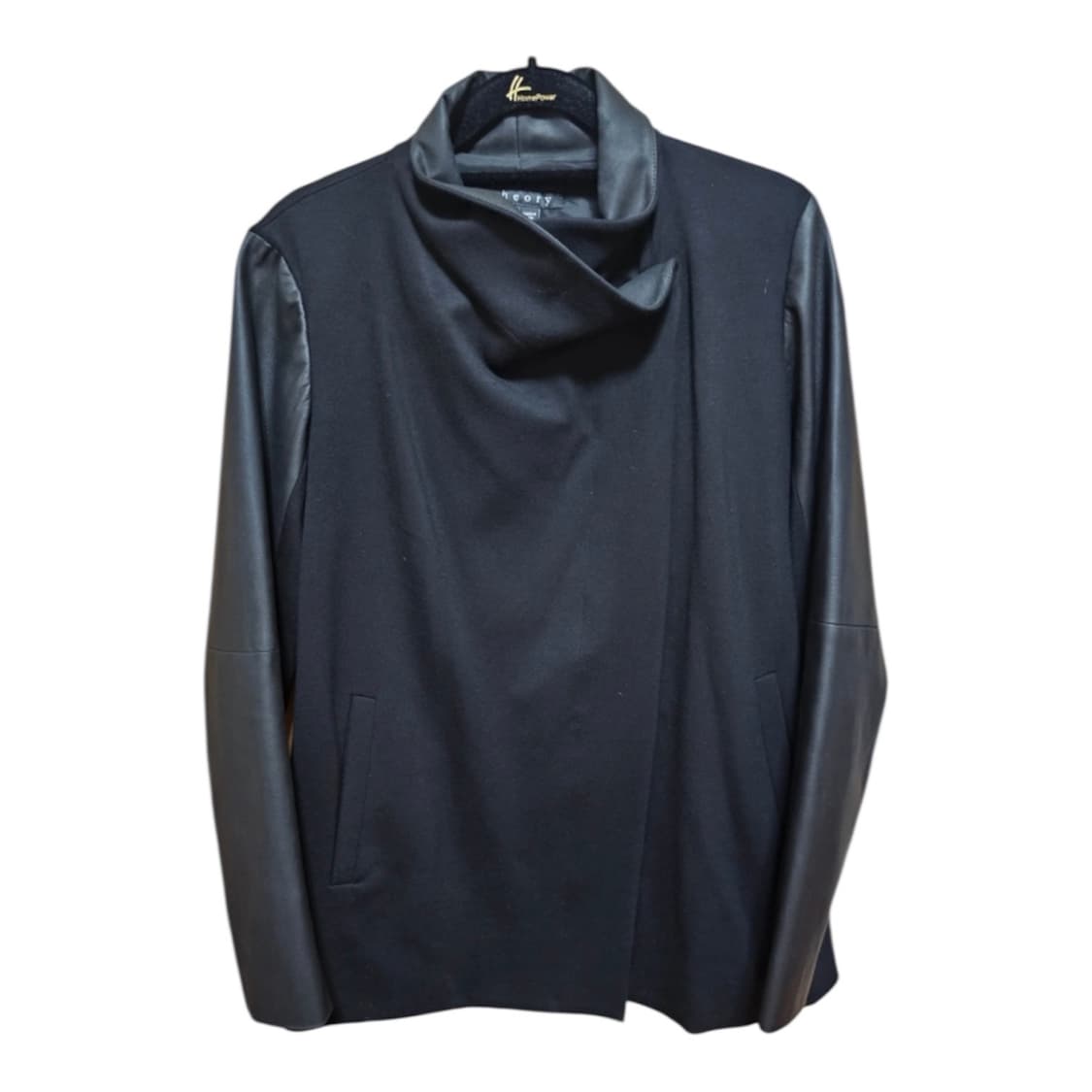 띠어리 가죽 레더 자켓 블랙 S 상품이미지1