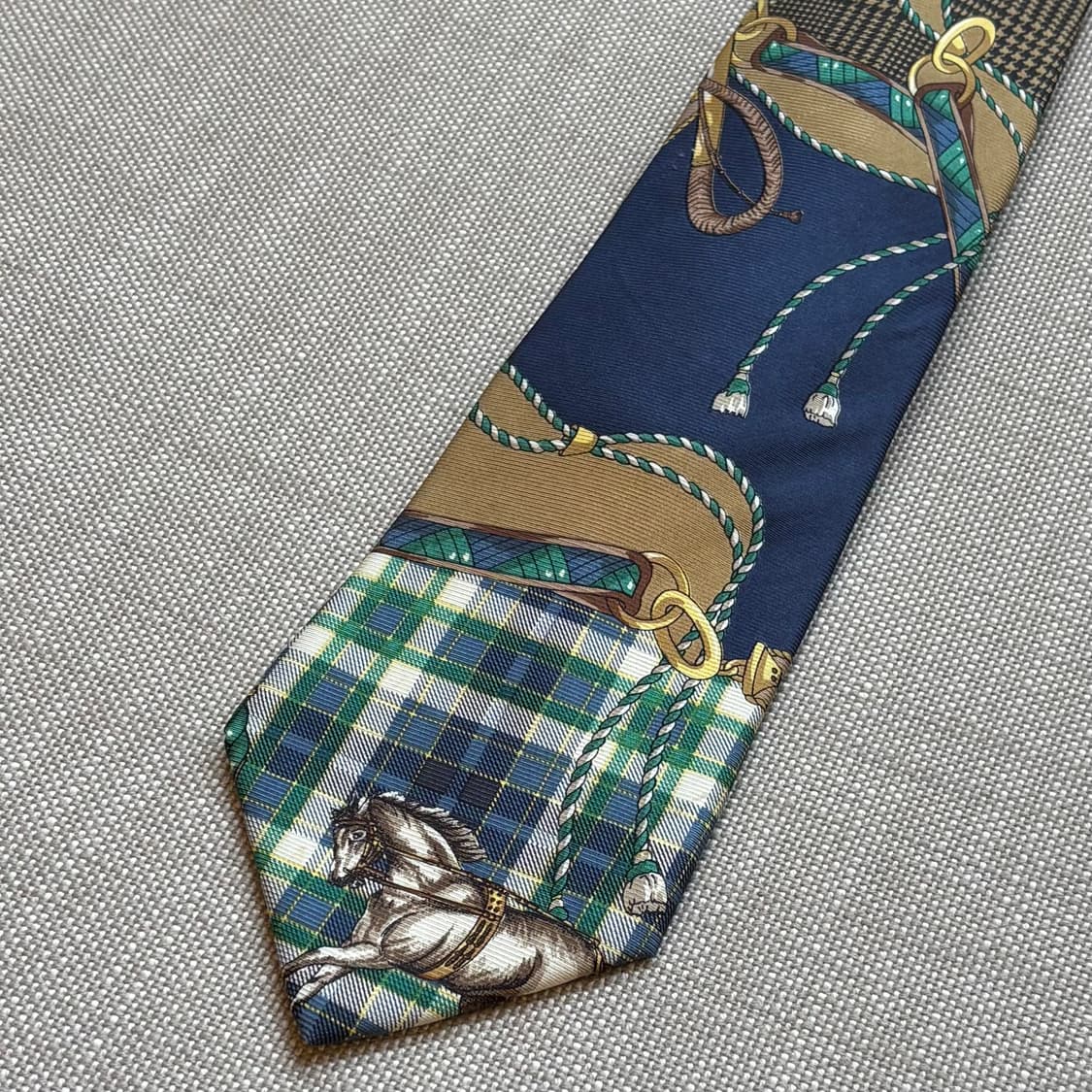 90s 프랑스 LANCEL 엘레강스 클래식 실크 타이 상품이미지4