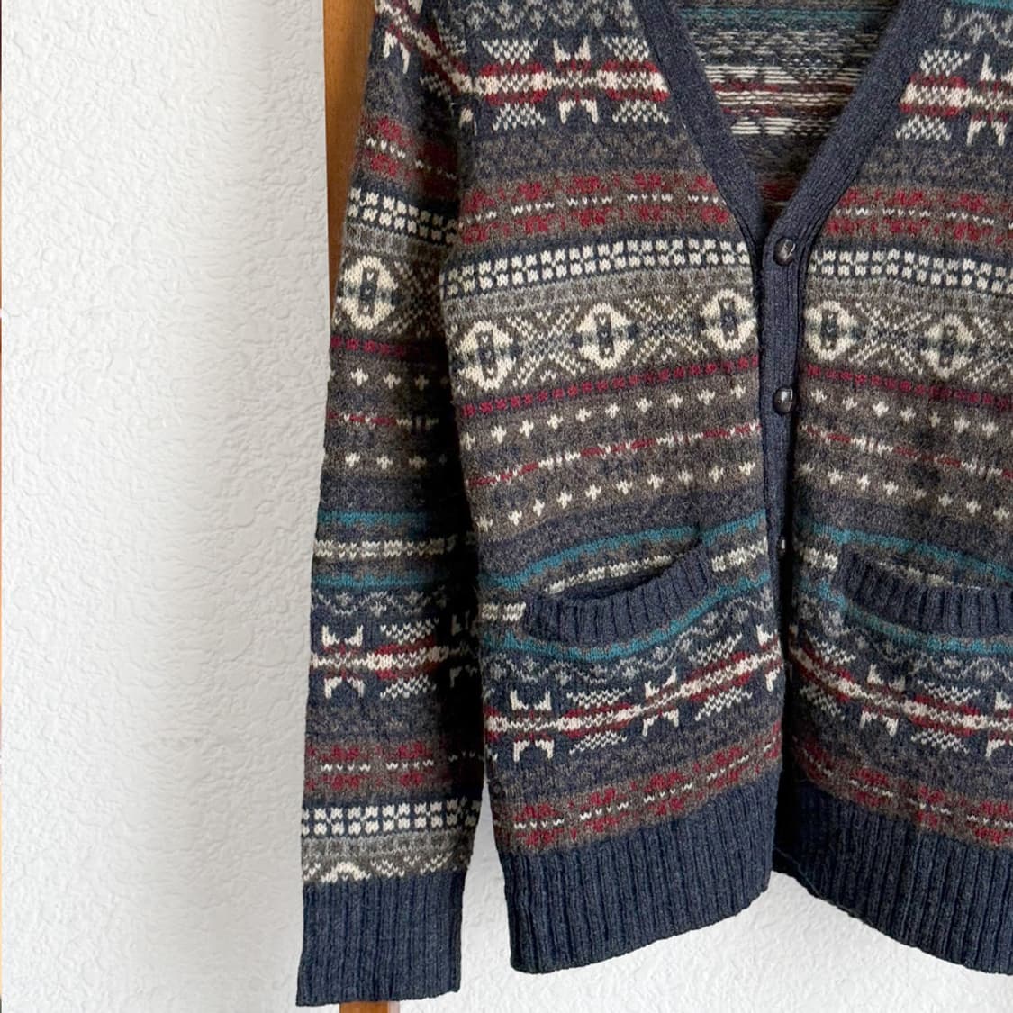 눈송이 브이넥 가디건 상품이미지3