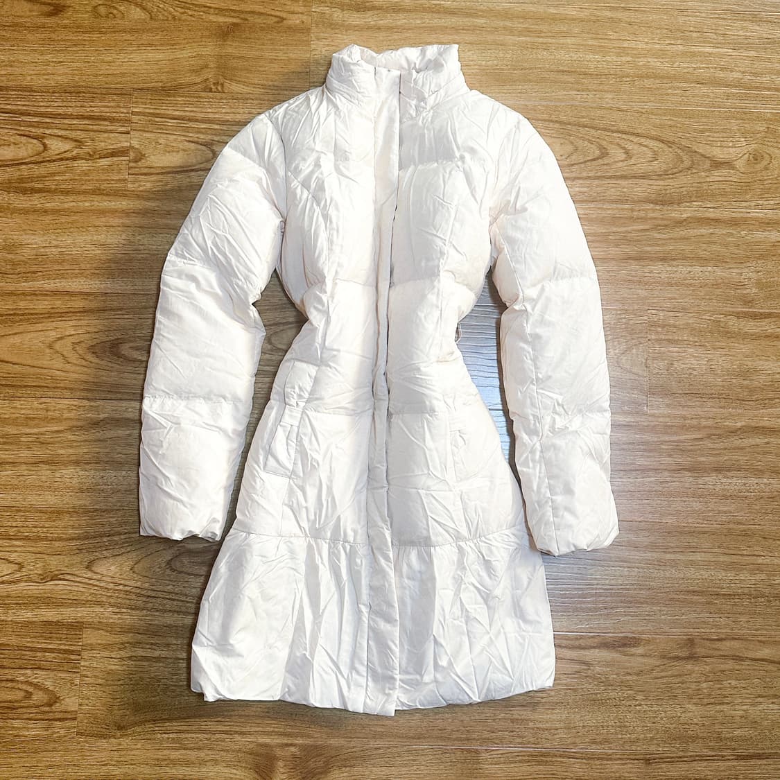 빈티지 핑크 리본 패딩 히메갸루 로걀 라떼 히메카지 헤이세이 발레코어 상품이미지2