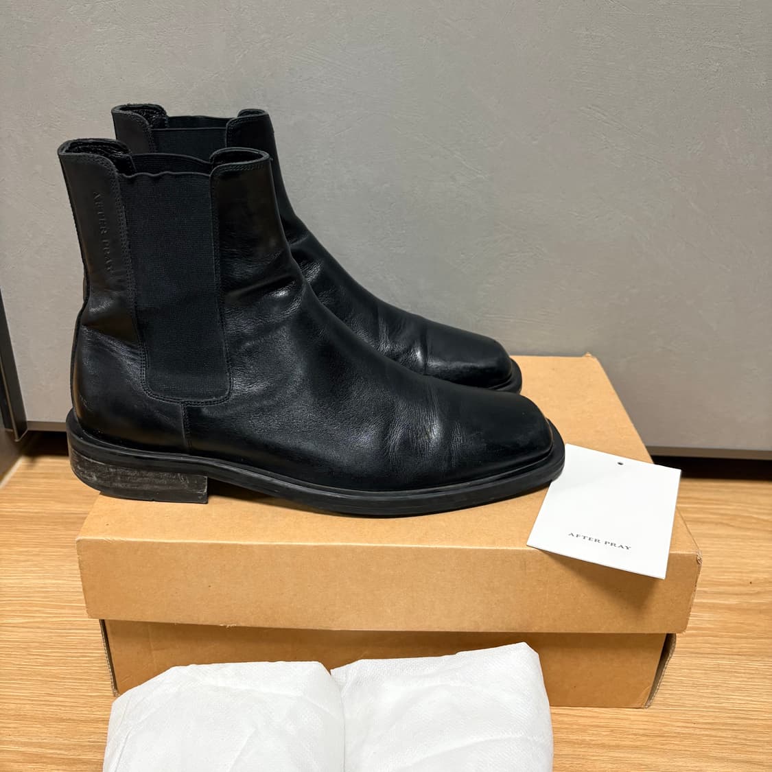 [260] mmrb 메모러블 x 애프터프레이 스퀘어토 첼시부츠 풀박스 상품이미지4