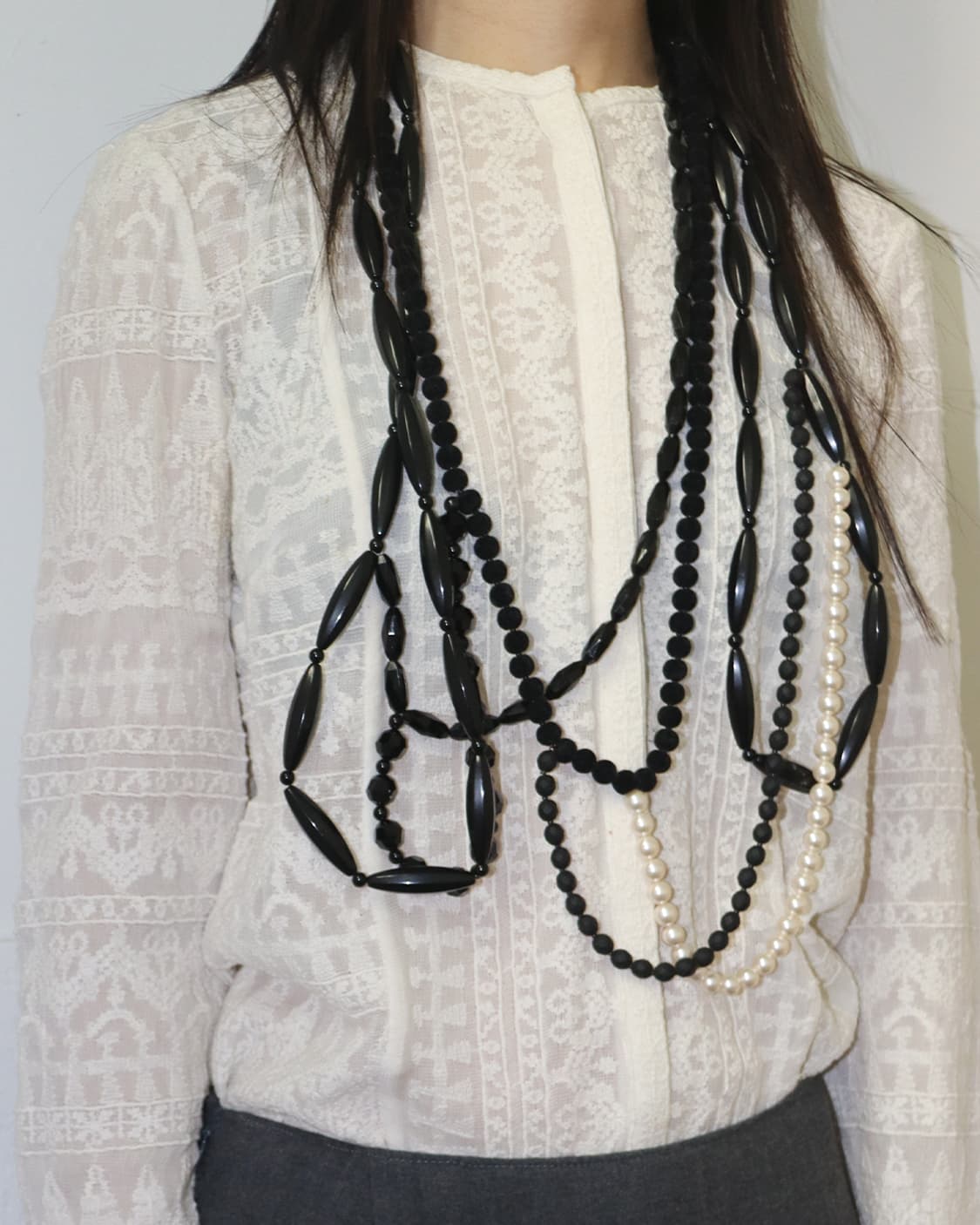 꼼데가르송 펄 & 비즈 하모니 네크리스 상품이미지3