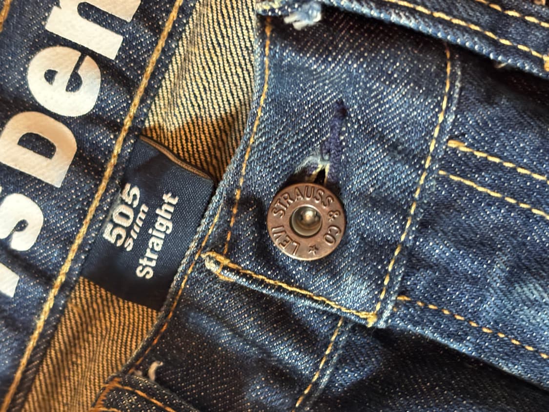 리바이스 505 슬림 스트레이트 청바지 30 33 상품이미지4