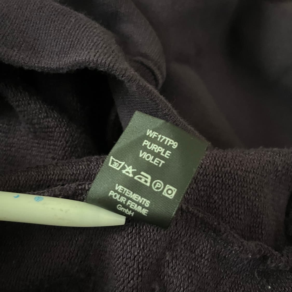 Vetements FW17 unskinny sweatshirt 상품이미지9