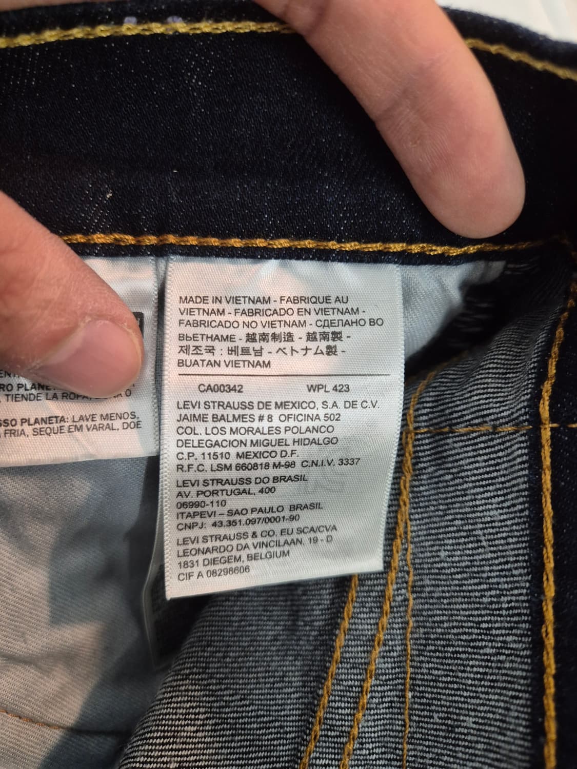 리바이스 511 생지 데님 W30 상품이미지6