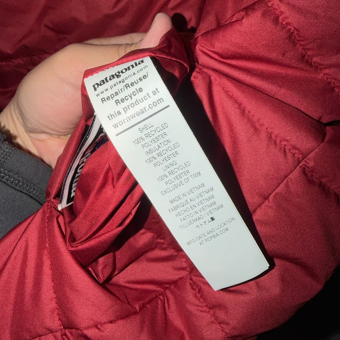 파타고니아 리버시블 양면 점퍼 (여성 66정도) 상품이미지8