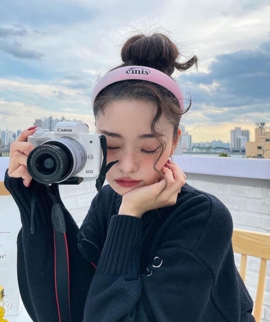 emis 이미스 핑크 벨벳 헤어밴드 상품이미지1