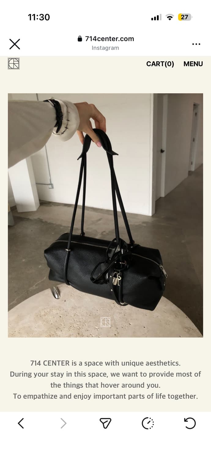 714CENTER margo bag silver 마고백 실버 상품이미지1