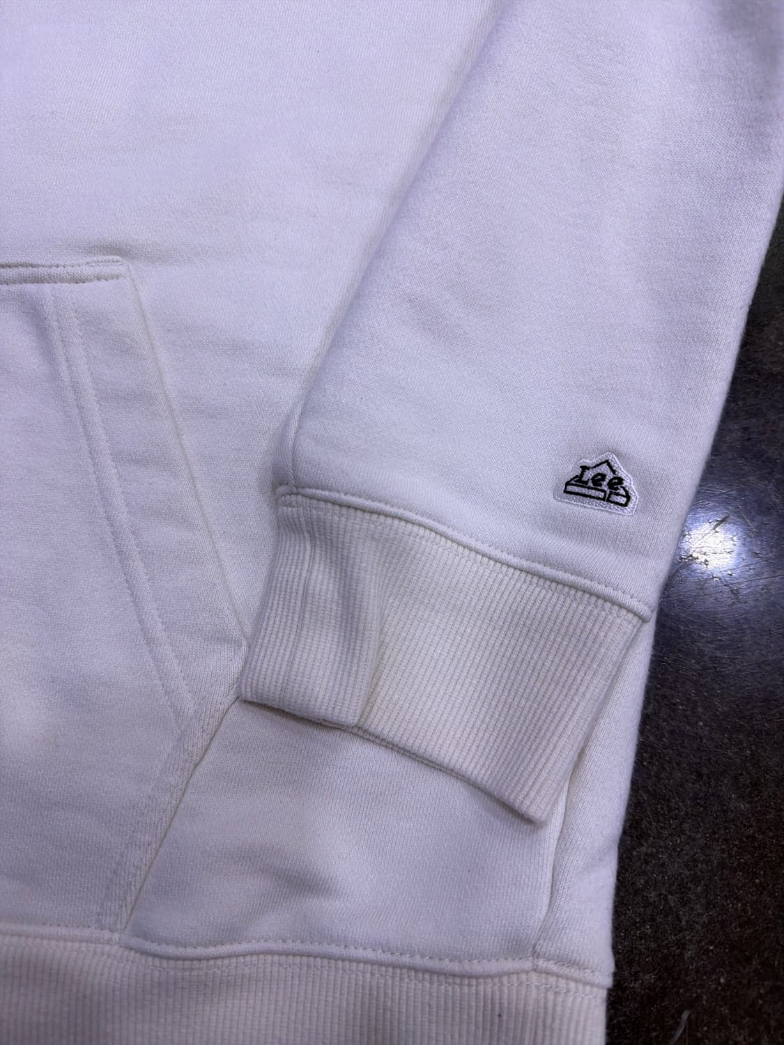 LEE 리 후드티 로고 아이보리 후디 L 상품이미지6