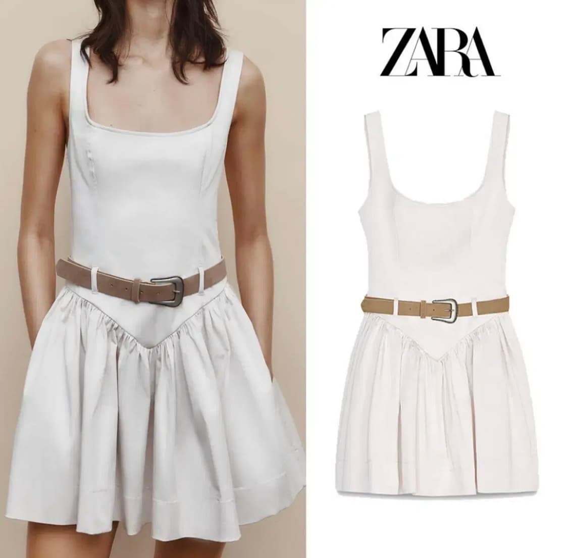 자라 ZARA 벨트 미니 원피스 상품이미지2