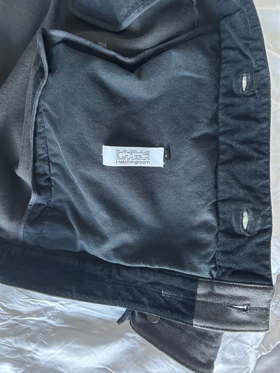 해칭룸 리버스 트러커 자켓 블루 차콜 상품이미지4