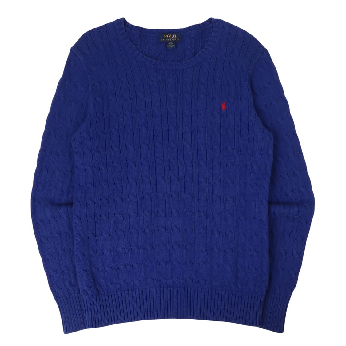 폴로 랄프로렌 블루 코튼 케이블 니트 상품이미지1