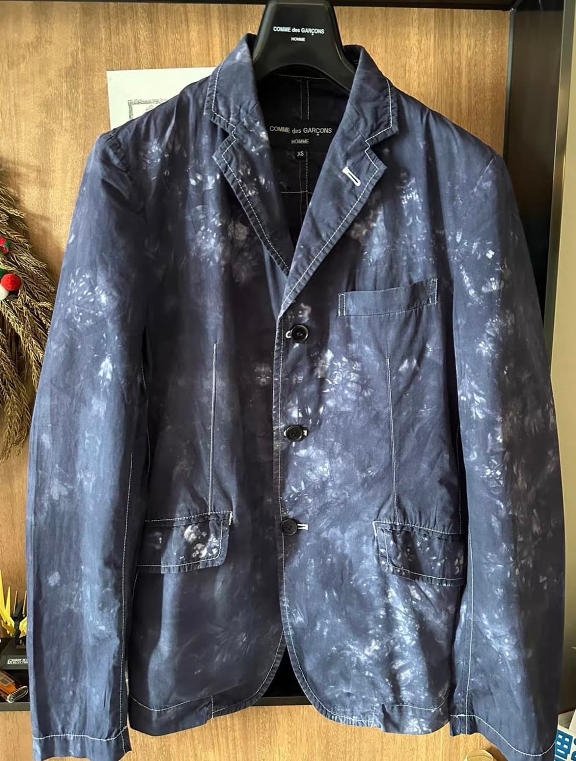 2010ss 꼼데가르송 옴므 퍼플 타이다이 블레이저자켓 상품이미지1