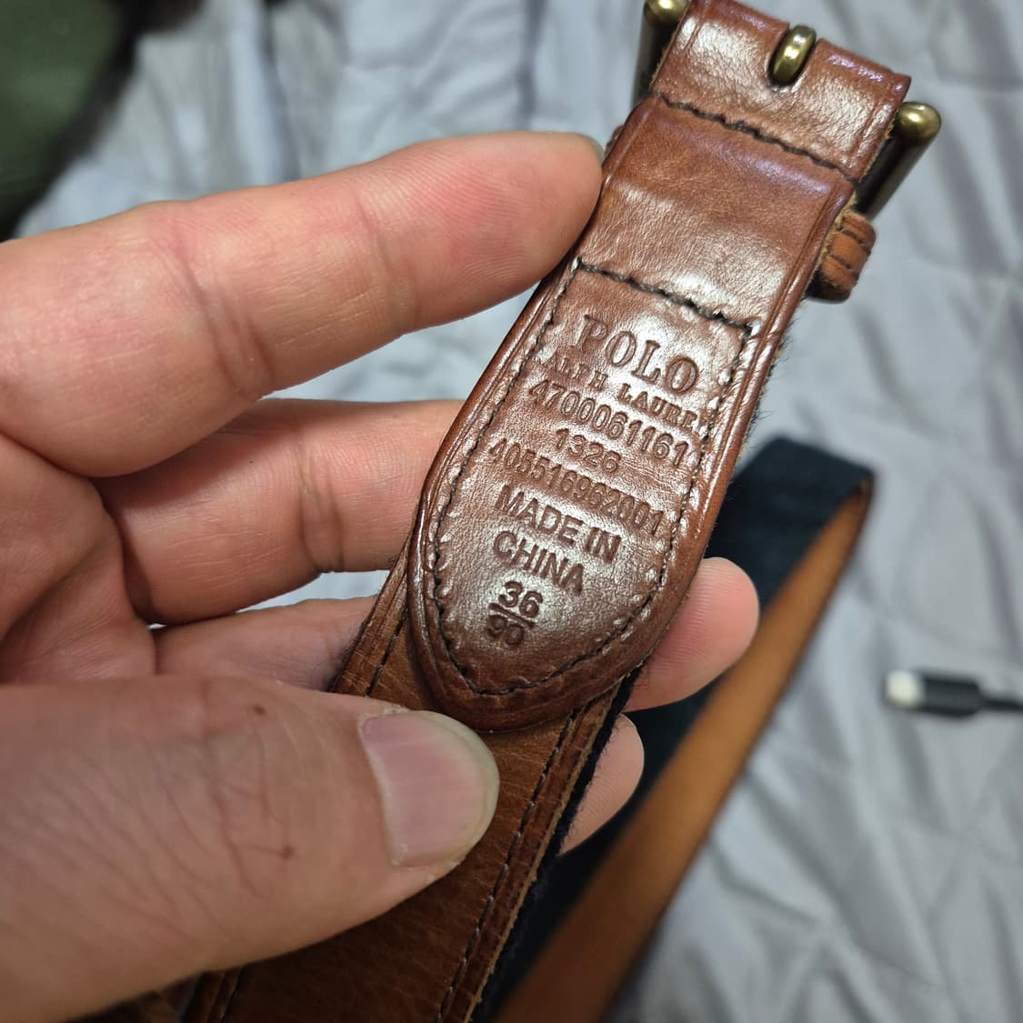 폴로 블랙와치 벨트36 실사이즈33ㅡ34 상품이미지2