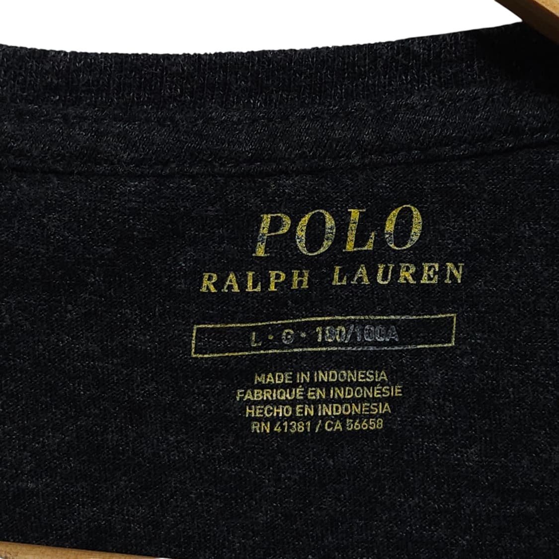 110)POLO 폴로 라운드 반팔티 차콜그레이 상품이미지3